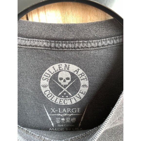 Vintage Y2K Sullen Grenade Art Collective Big print Tshirt Size XL - Picture 3 of 7